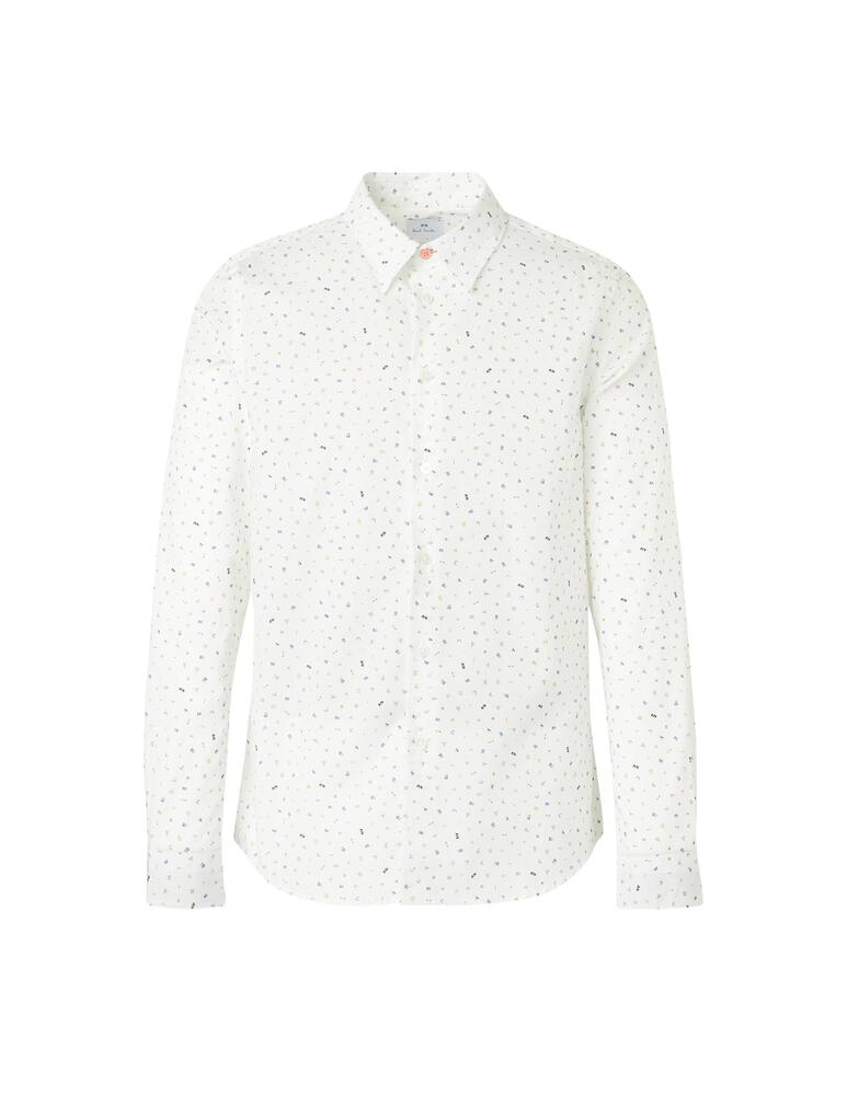 rinascente PS Paul Smith Micro print shirt - white