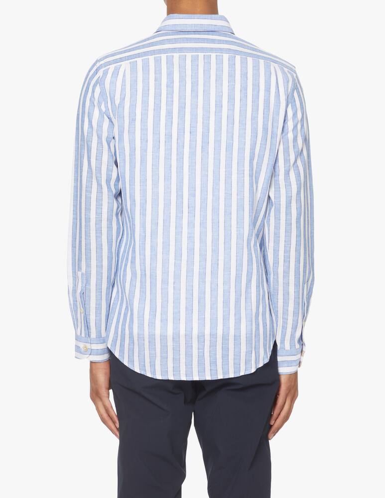 rinascente PS Paul Smith Linen stripes shirt - light blue