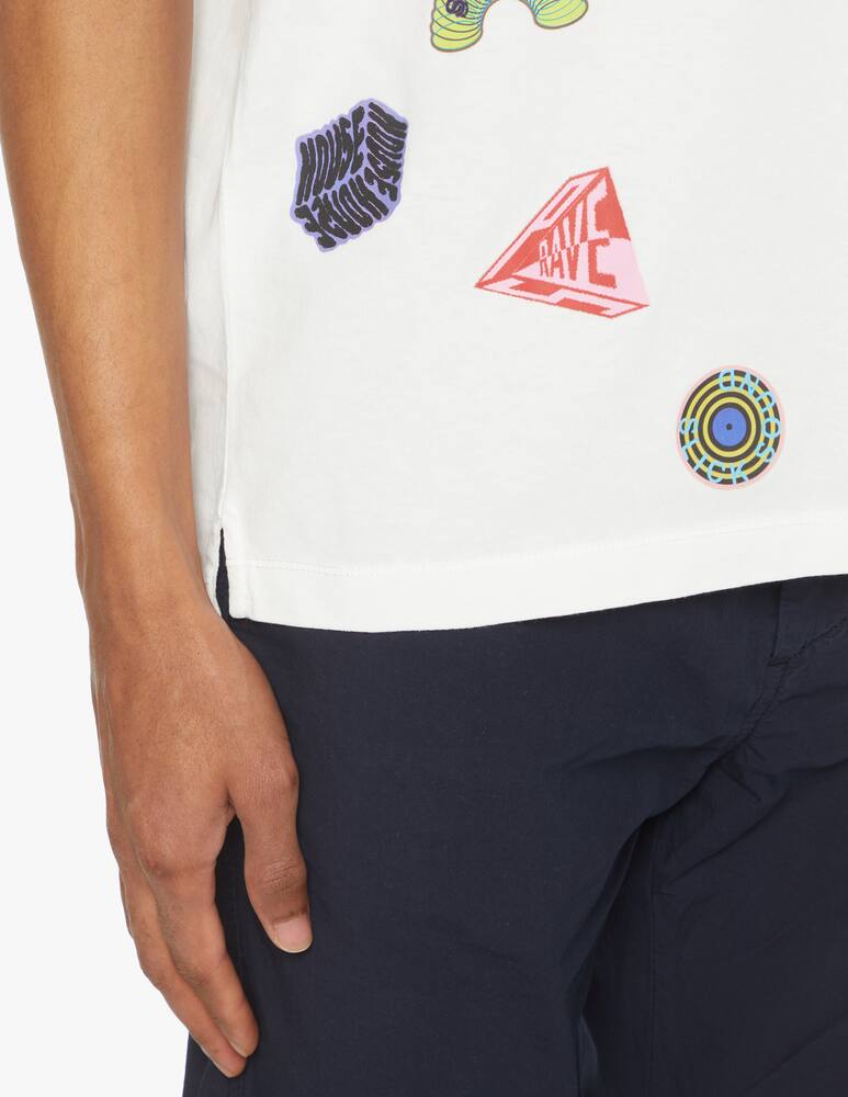 rinascente PS Paul Smith Maglietta manica corta patches - bianco