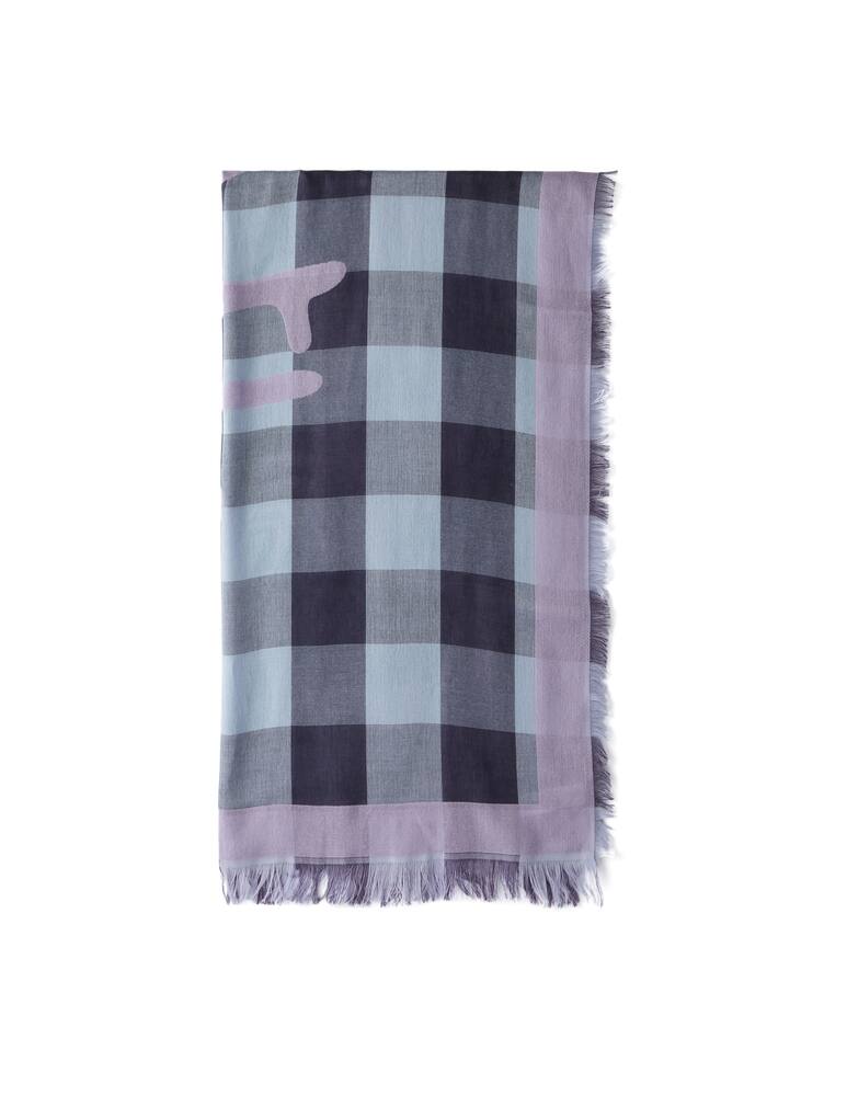 rinascente Paul Smith Sciarpa a quadri in cotone - blu