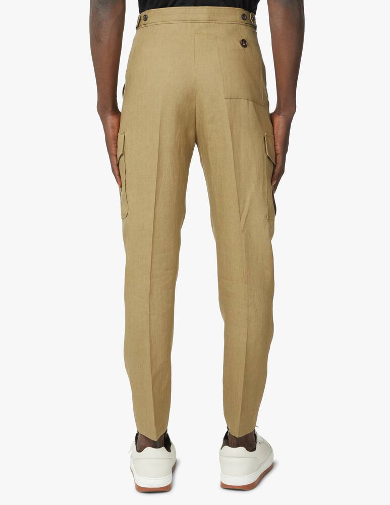 rinascente Paul Smith Cargo linen pant - olive