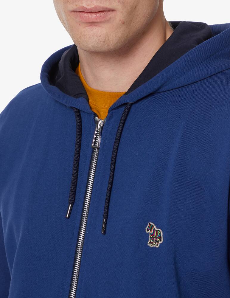 rinascente PS Paul Smith Felpa con cappuccio e zip zebra - Blu