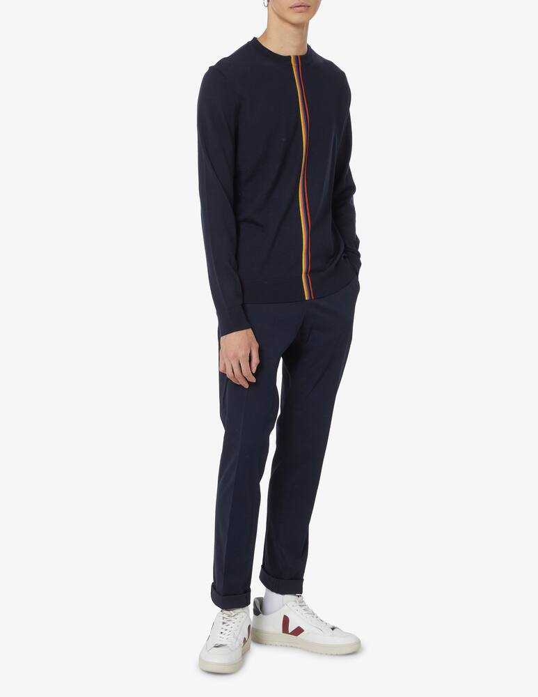 rinascente Paul Smith Crewneck jumper with stripes - Blue