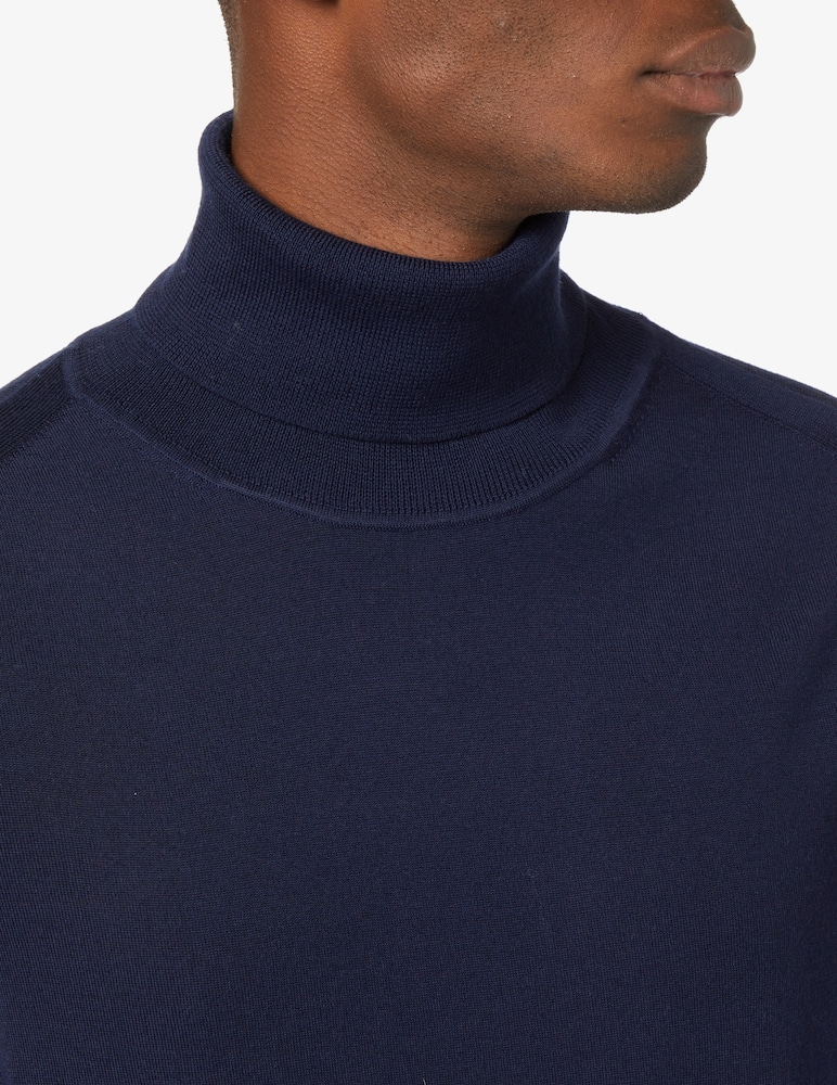 rinascente Paul Smith Striped wool turtleneck - Blue