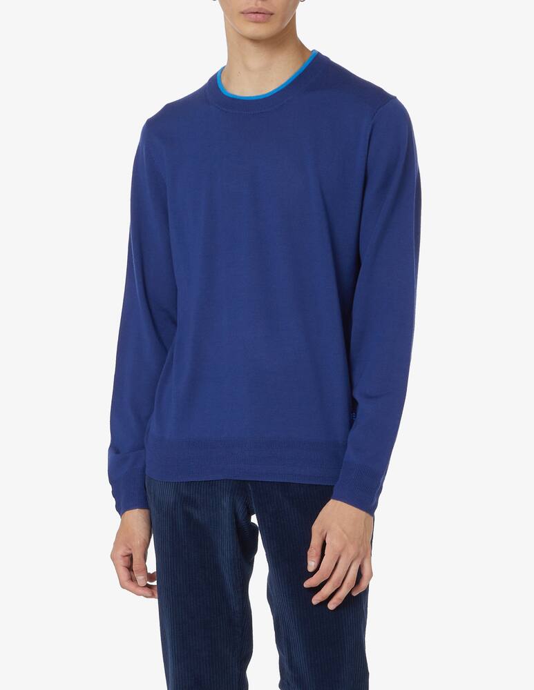 rinascente PS Paul Smith Merino wool crewneck jumper - Blue