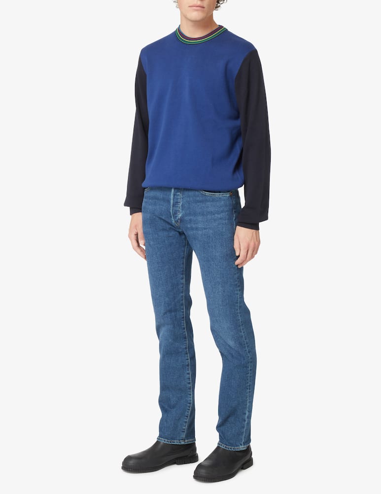 rinascente PS Paul Smith Crewneck striped jumper - Blue
