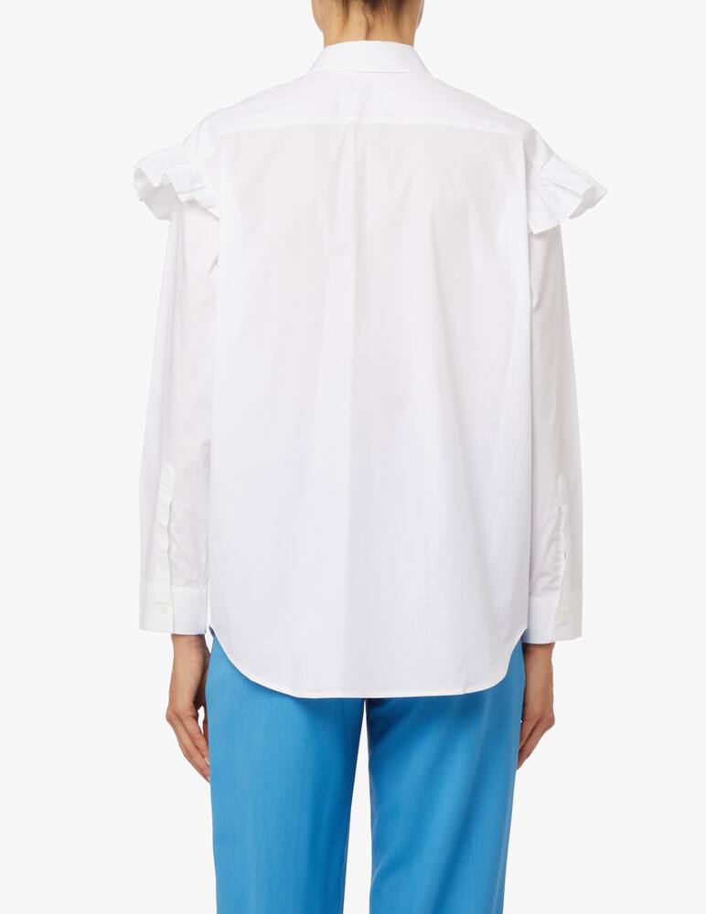 rinascente Paul Smith Camicia in cotone con volant - Bianco