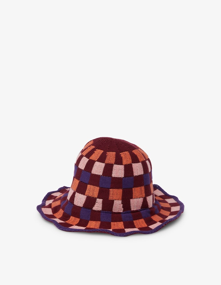 rinascente Paul Smith Cappelo bucket a uncinetto quadri - Marrone