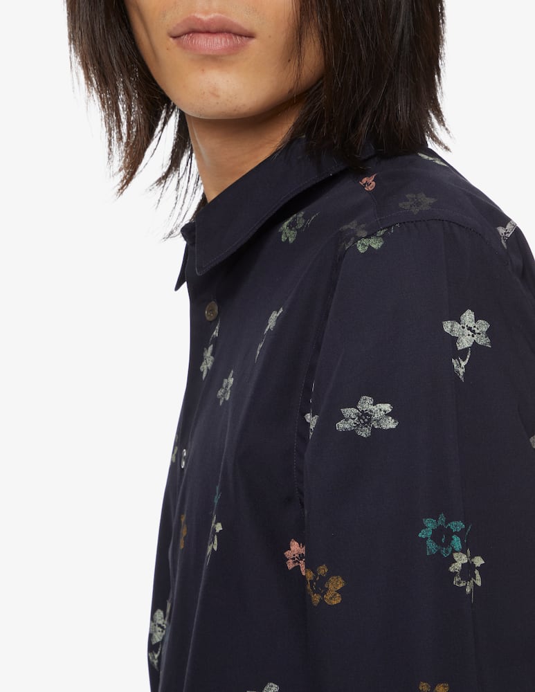 rinascente PS Paul Smith Flower shirt - Black