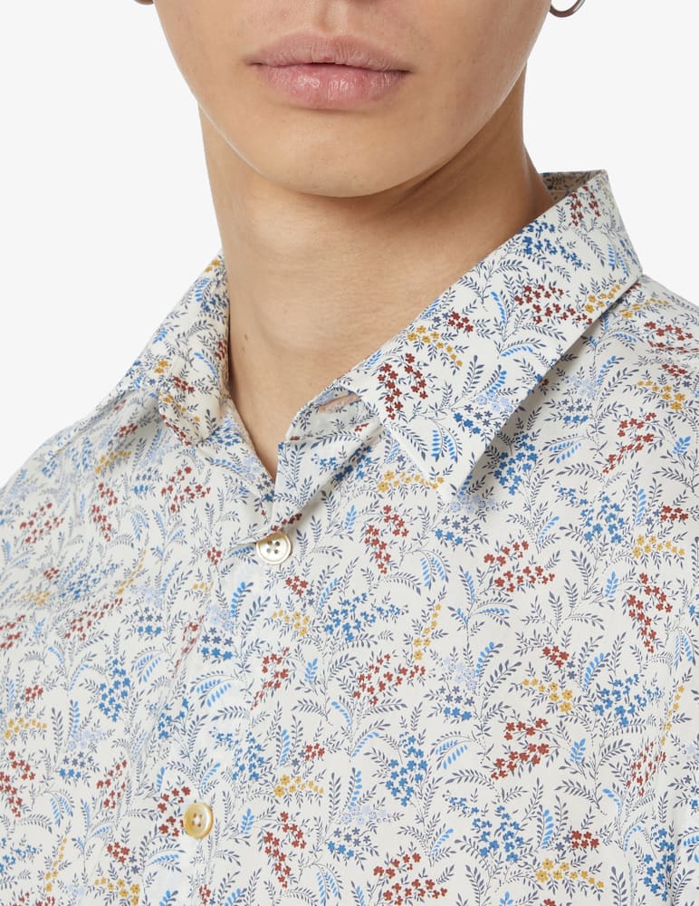 rinascente Paul Smith Shirt with micro flowers - White