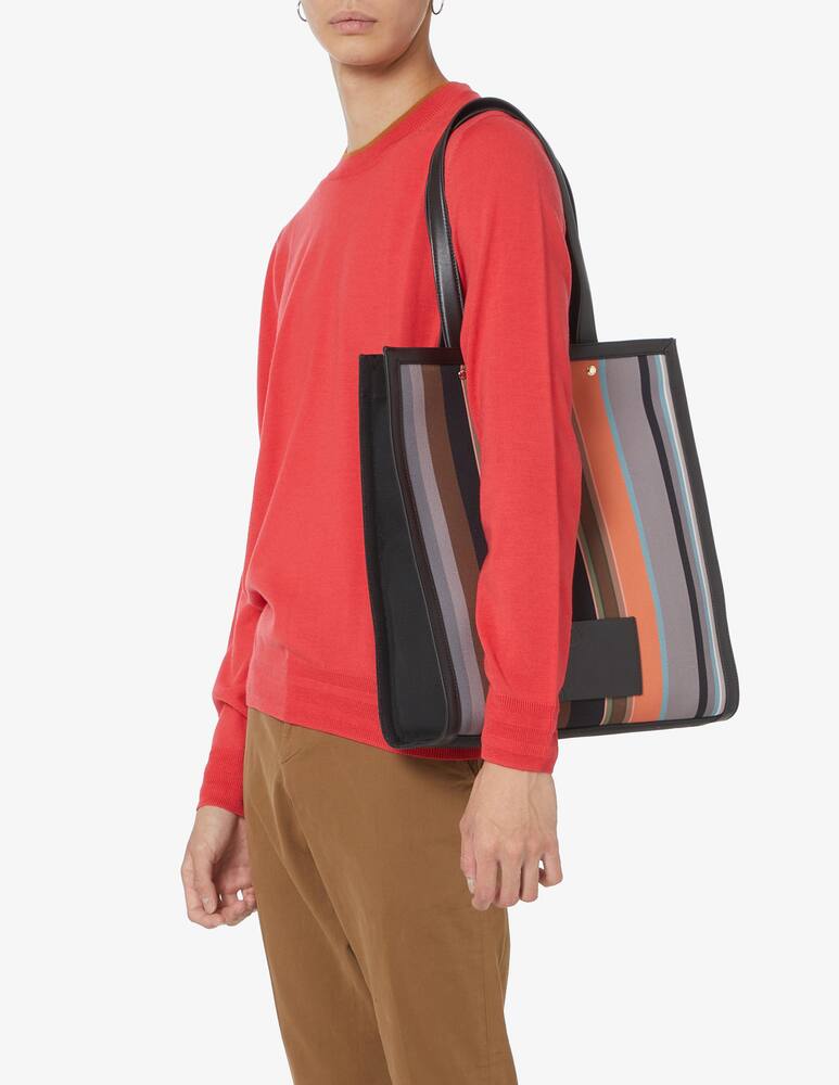 rinascente Paul Smith Striped tote - Black