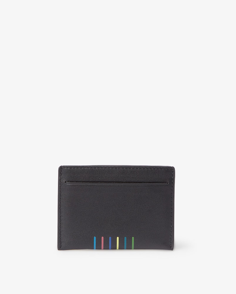 rinascente PS Paul Smith Portacarte con righe - Nero
