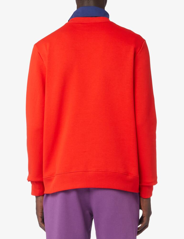 rinascente PS Paul Smith Zebra regular roundneck sweatshirt - Red