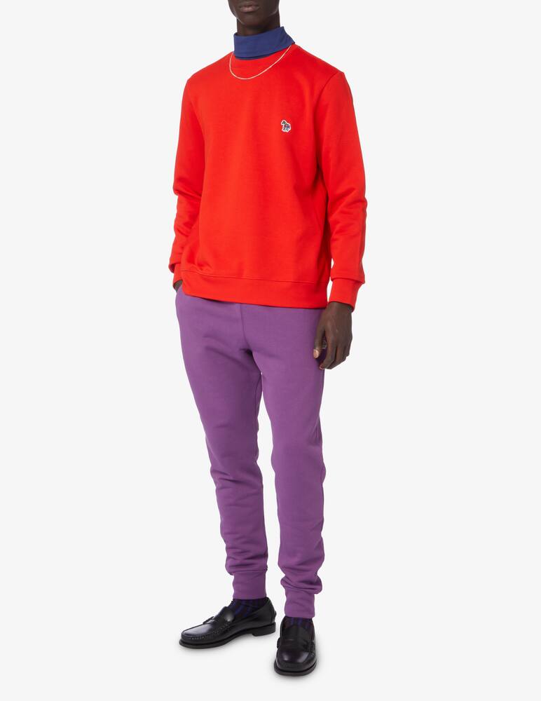 rinascente PS Paul Smith Zebra regular roundneck sweatshirt - Red