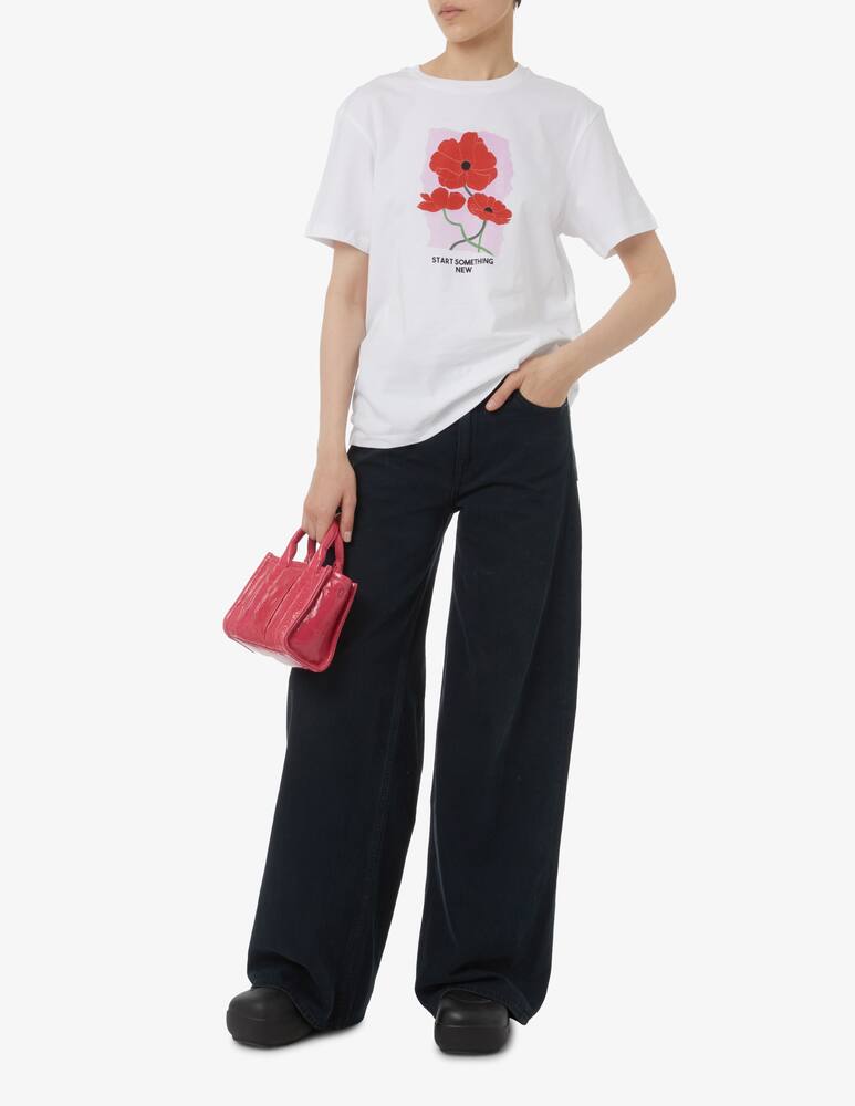 rinascente Paul Smith T-shirt in cotone Poppies - Bianco