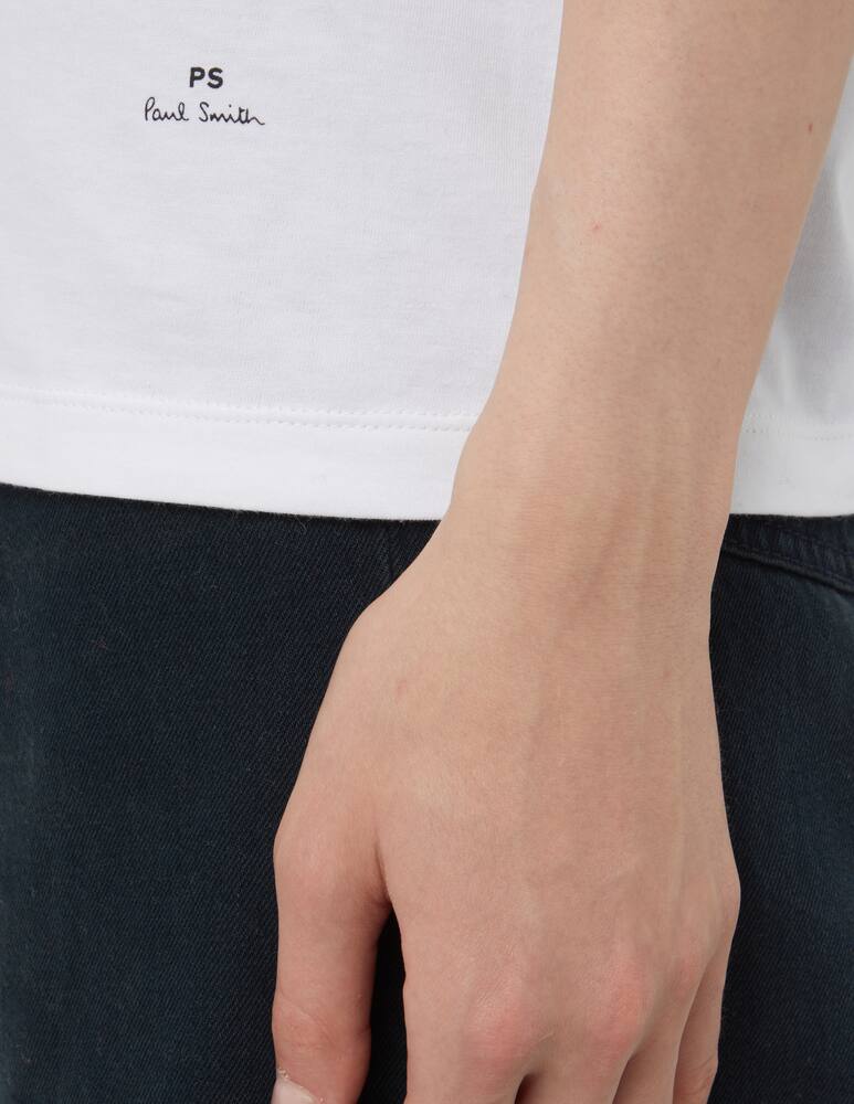 rinascente Paul Smith T-shirt in cotone Poppies - Bianco