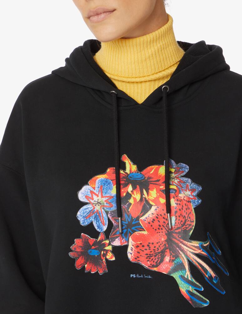 rinascente Paul Smith Winter Hawaiian cotton hoodie - Black