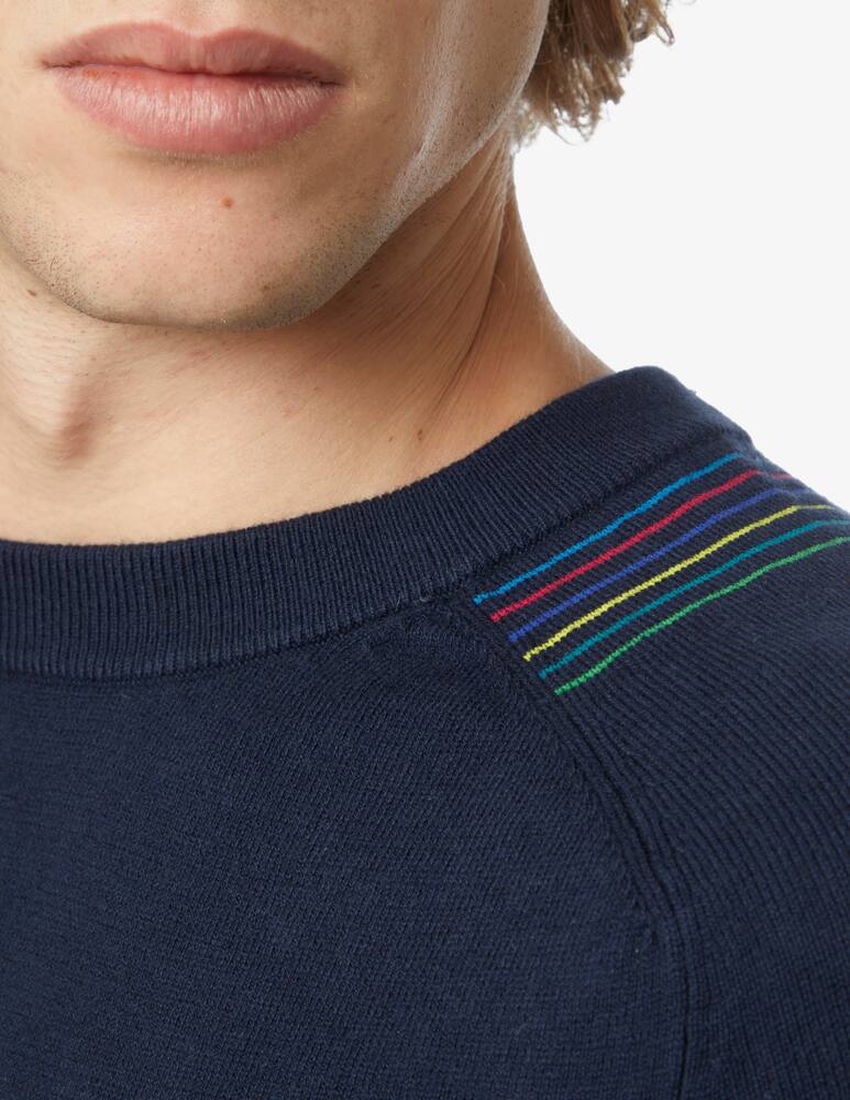 PS Paul Smith Crewneck color block jumper - Blue - picture 4 PS Paul Smith Crewneck color block jumper - Blue - picture 4