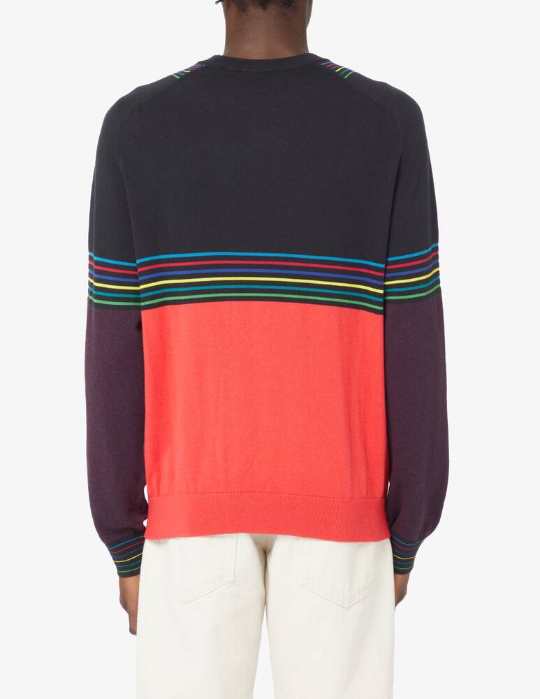 rinascente PS Paul Smith Maglia girocollo a blocchi di colore - Rosso