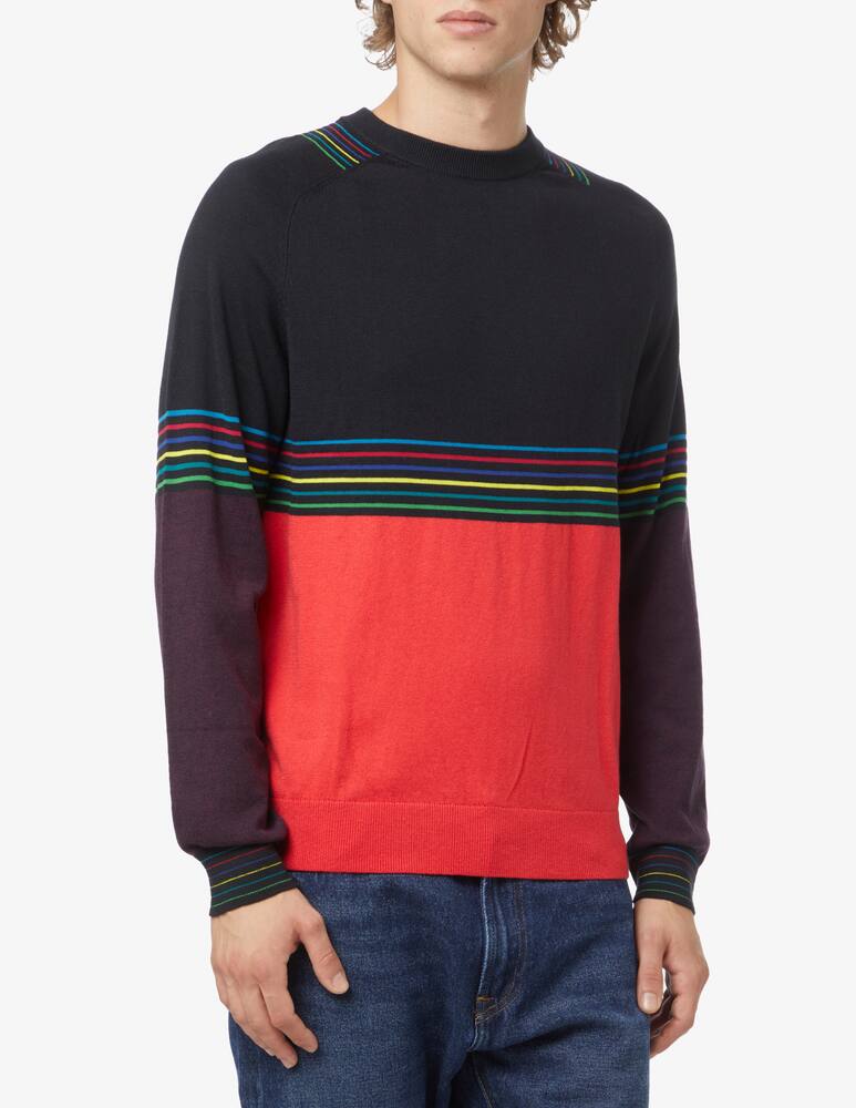 rinascente PS Paul Smith Maglia girocollo a blocchi di colore - Rosso