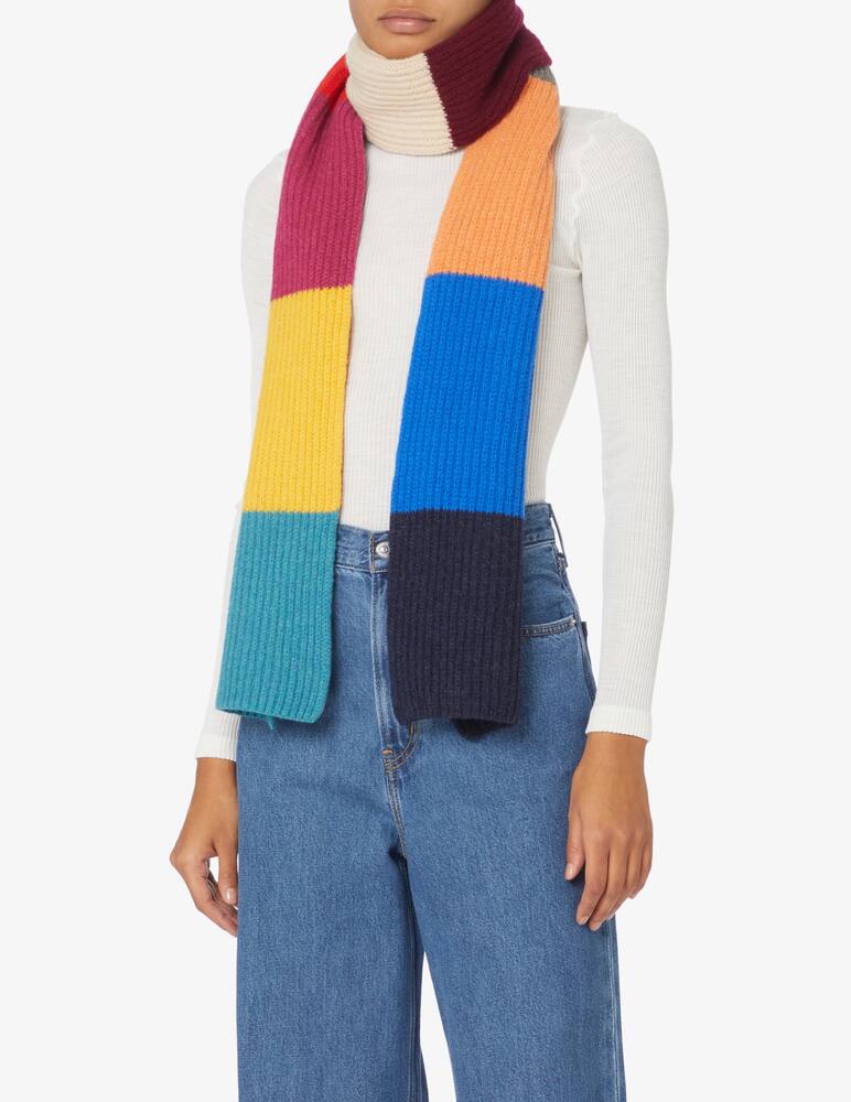 rinascente Paul Smith Striped wool scarf - Blue