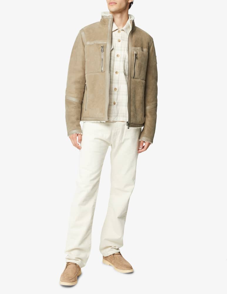 rinascente Belstaff Tundra leather jacket - Beige