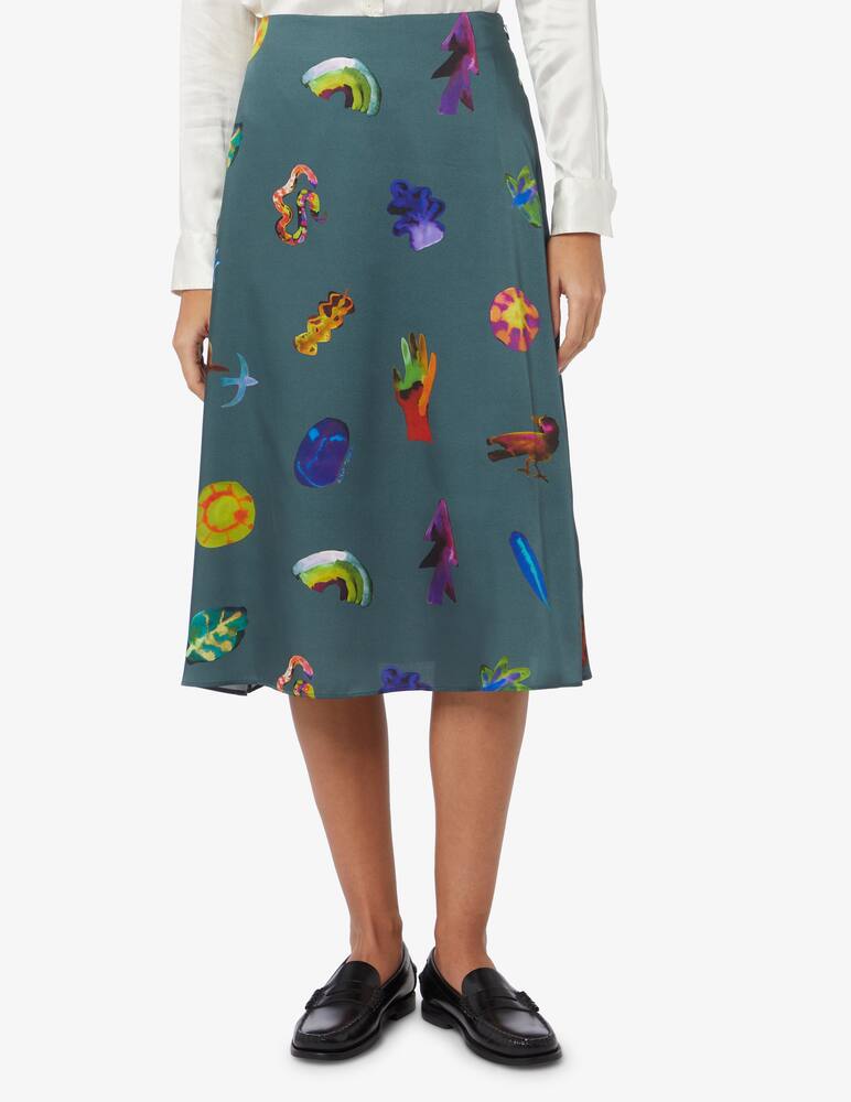 rinascente Paul Smith Gonna midi con stampa