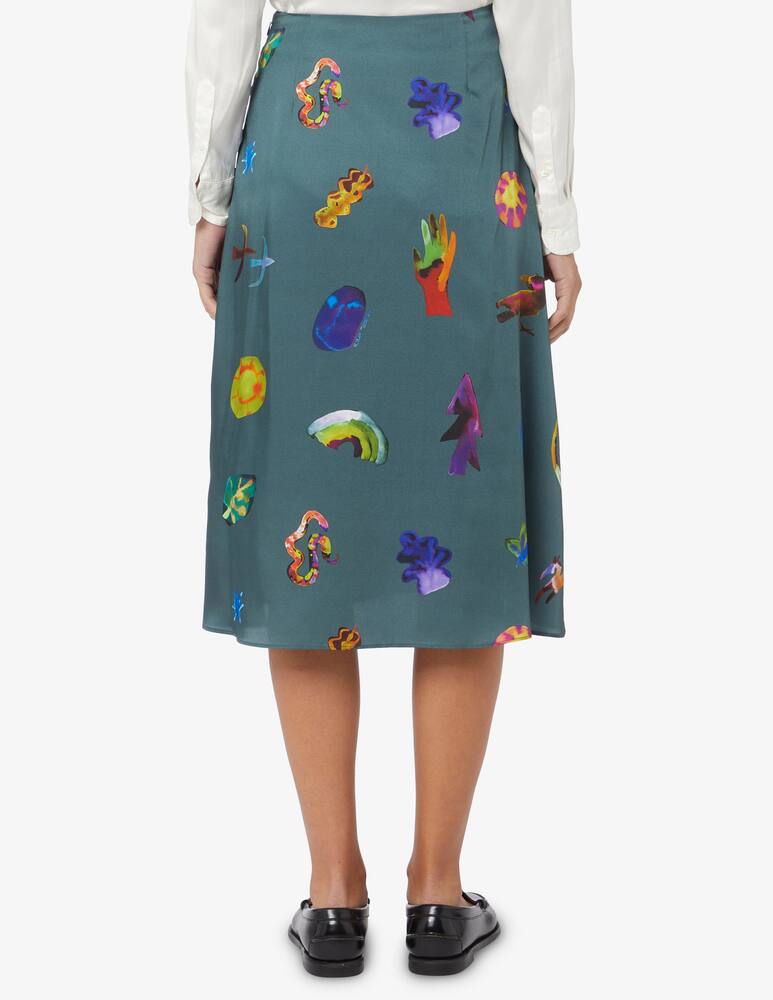 rinascente Paul Smith Gonna midi con stampa