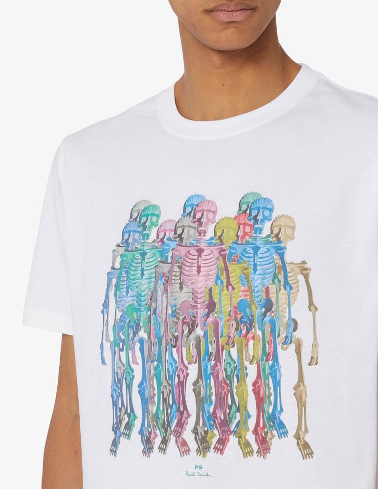 rinascente PS Paul Smith Regular fit skeletons t-shirt 