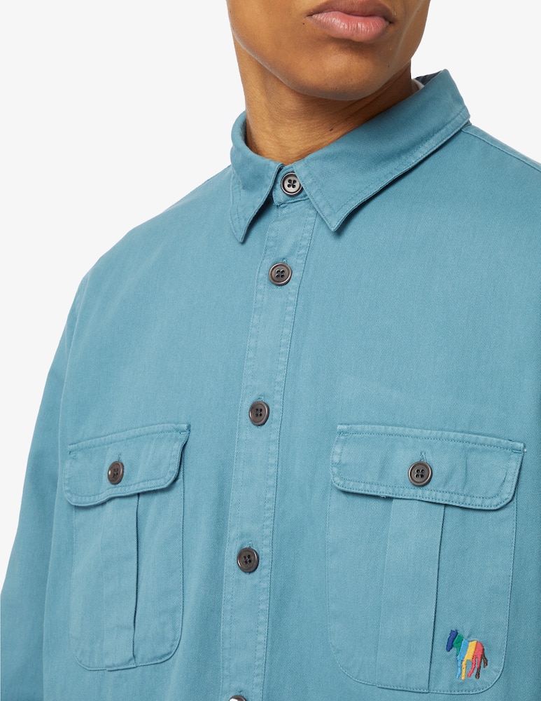 rinascente PS Paul Smith Casual fit zebra overshirt