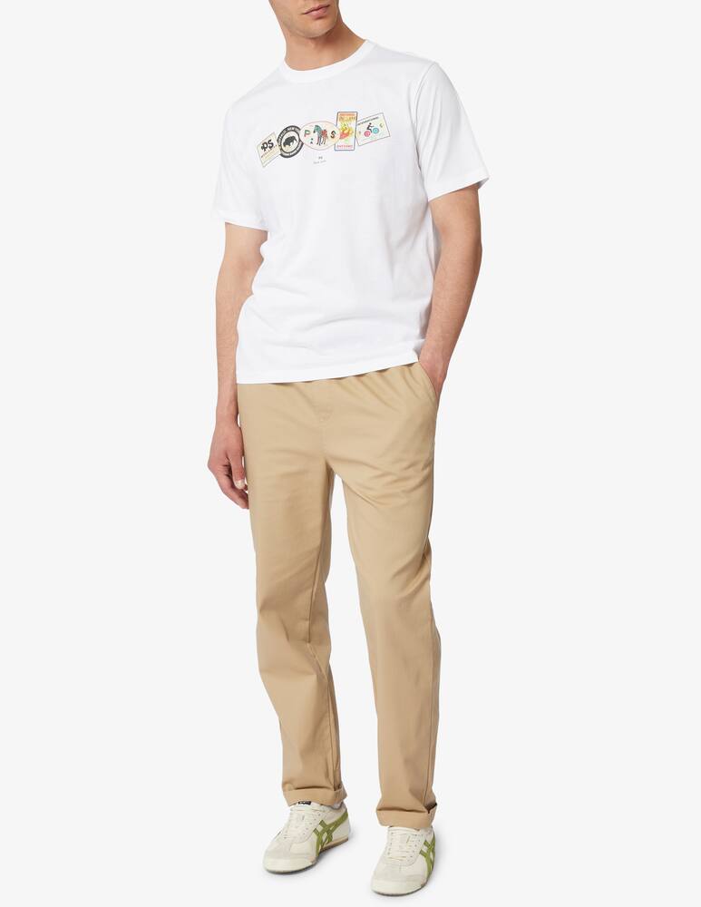 rinascente PS Paul Smith Maglietta regular fit in a row francobolli