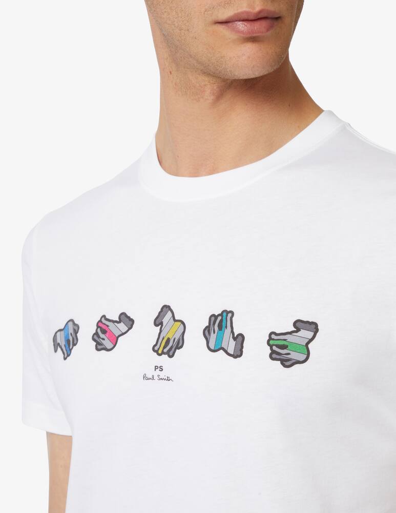 rinascente PS Paul Smith Zebra repeat slim fit t-shirt