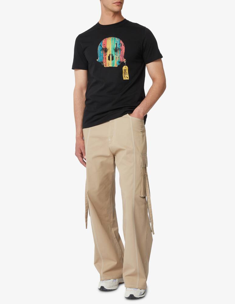 rinascente PS Paul Smith Wooden skull slim fit t-shirt