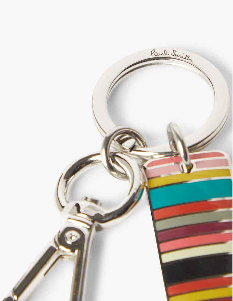rinascente Paul Smith Portachiavi riga multi logo