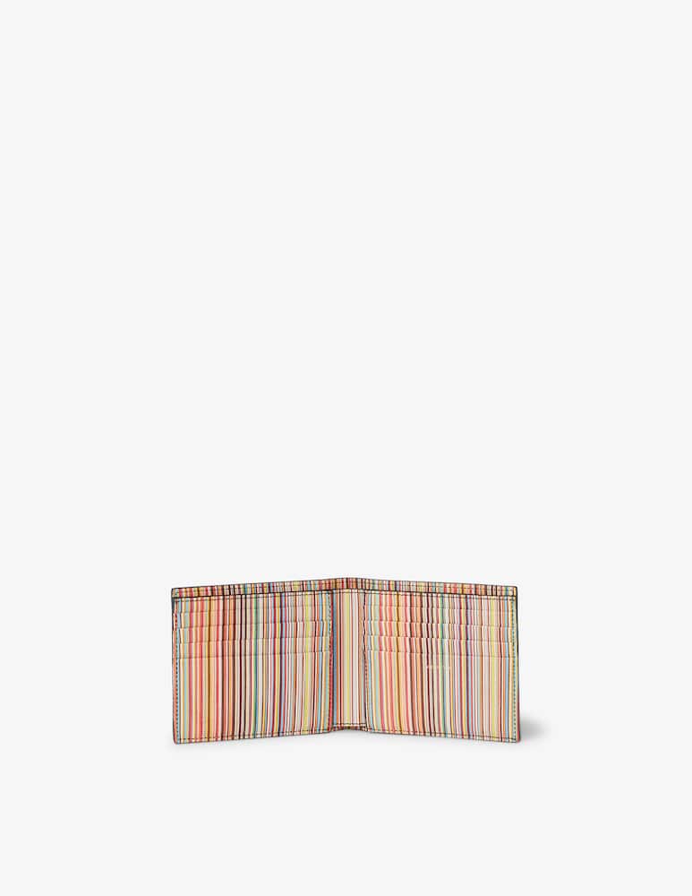rinascente Paul Smith Multi logo stripe wallet