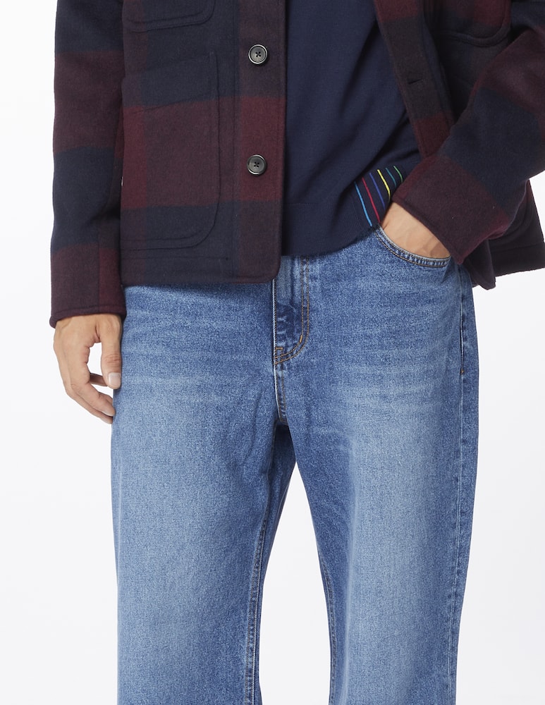 rinascente PS Paul Smith Stripe logo crewneck jumper