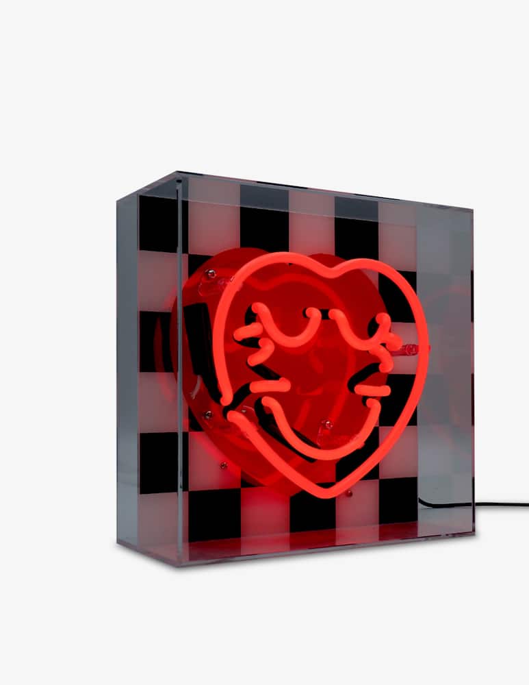 Locomocean Neon Box Cuore A Scacchi - immagine 2 Locomocean Neon Box Cuore A Scacchi - immagine 2
