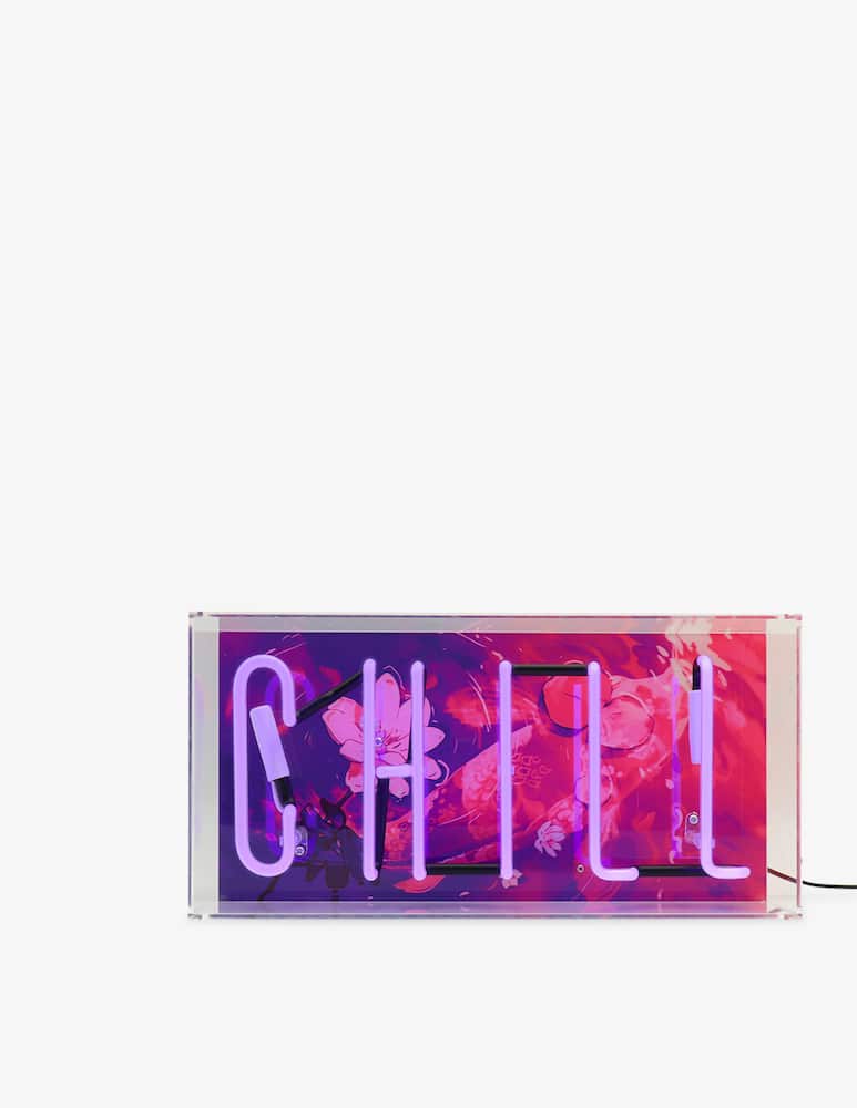rinascente Locomocean Neon Box Sign Chill