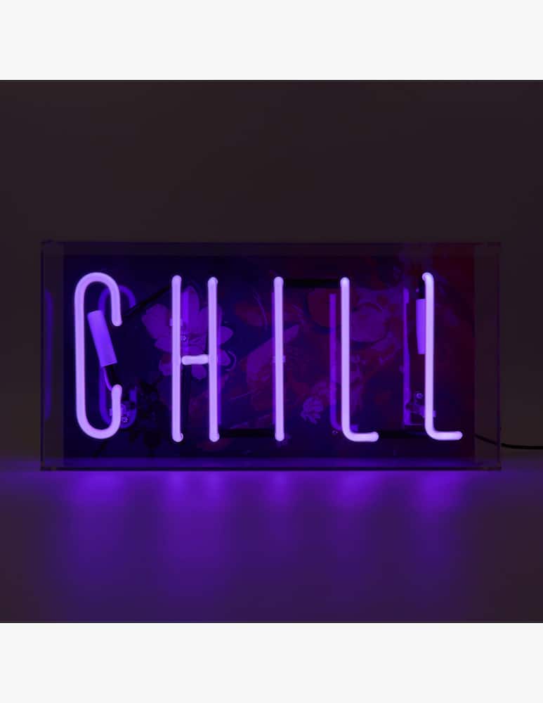 rinascente Locomocean Neon Box Sign Chill