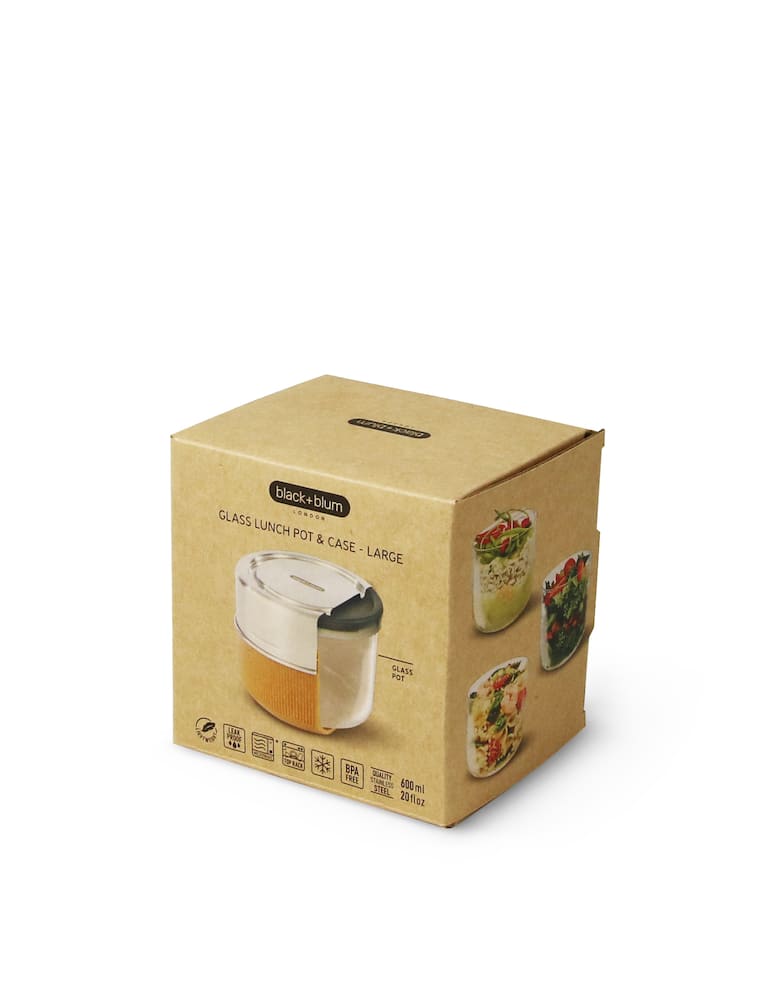 rinascente Black&Blum Lunch Pot 600ml - Brown