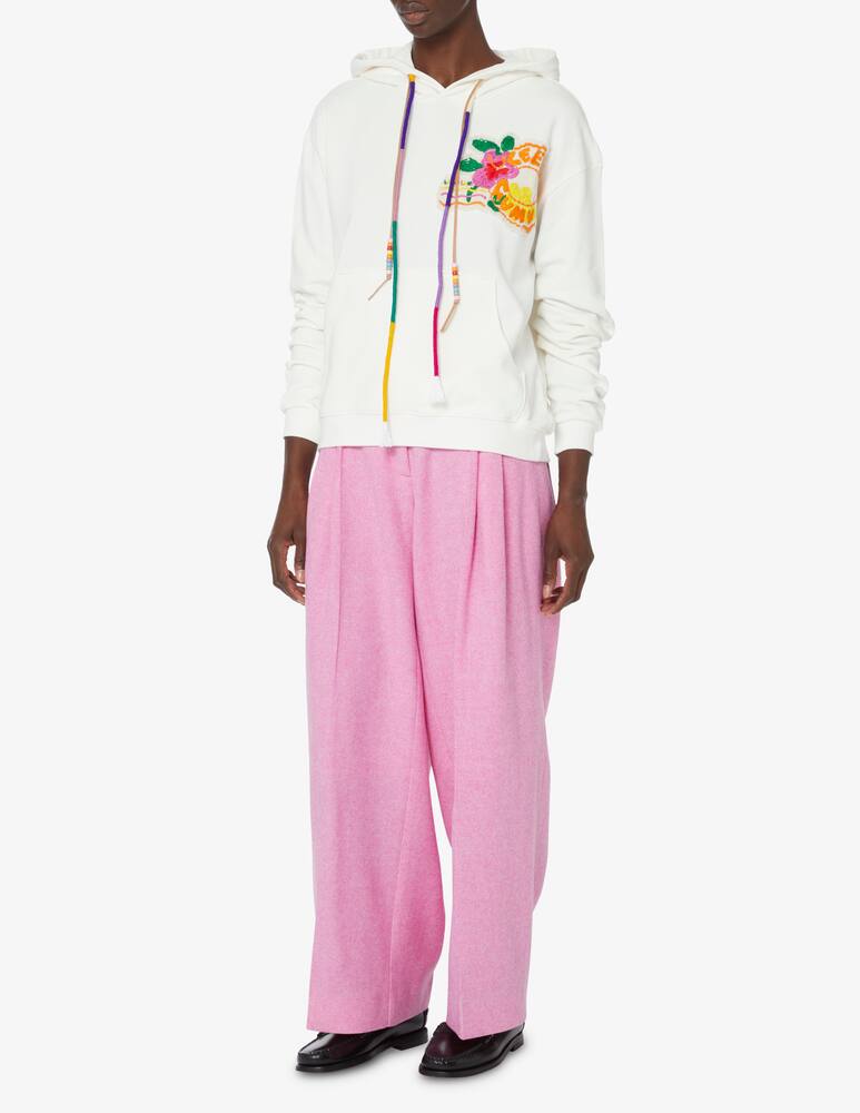 Mira Mikati Felpa con cappuccio in cotone - Bianco - immagine 2 Mira Mikati Felpa con cappuccio in cotone - Bianco - immagine 2