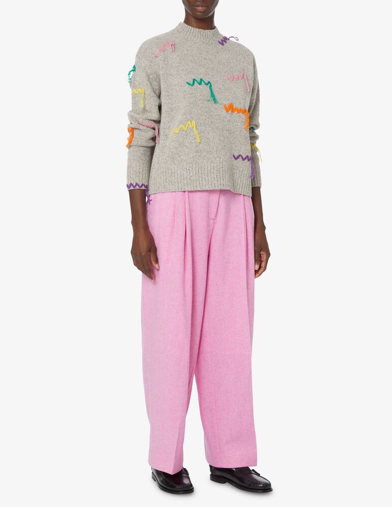 rinascente Mira Mikati Wool jumper embroidered - Grey