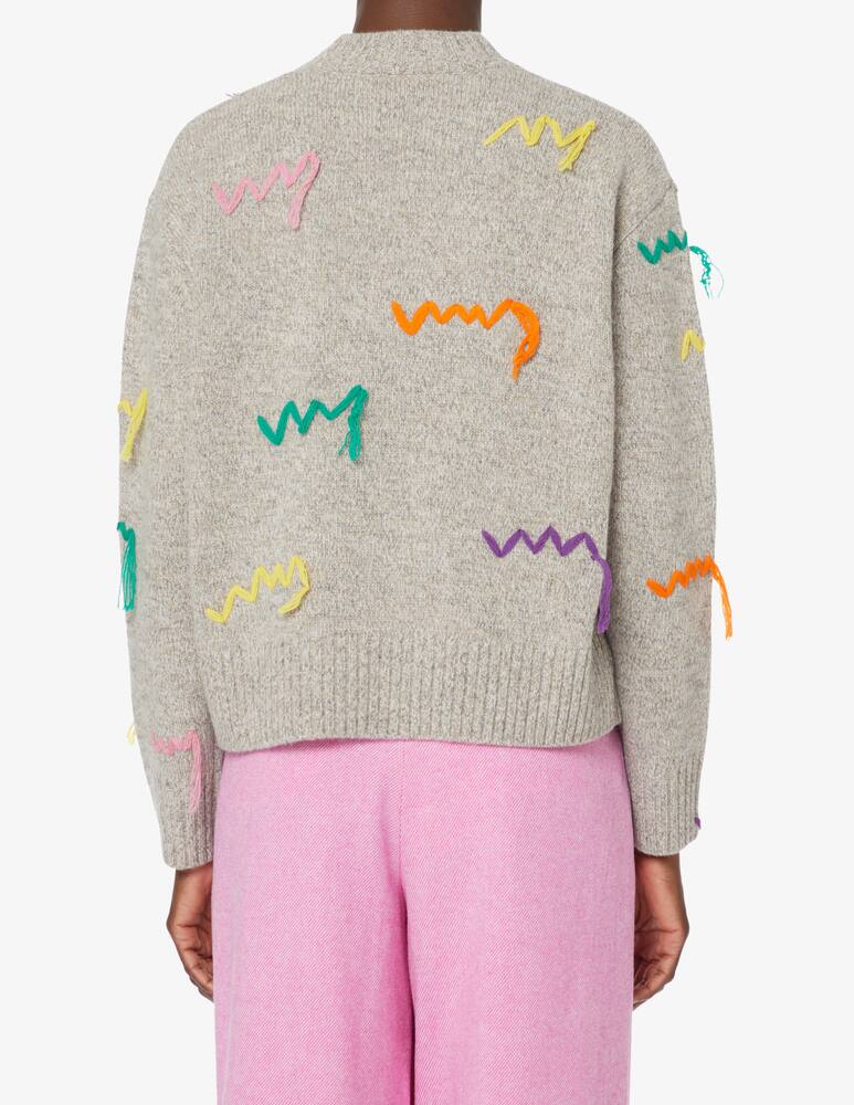 rinascente Mira Mikati Wool jumper embroidered - Grey