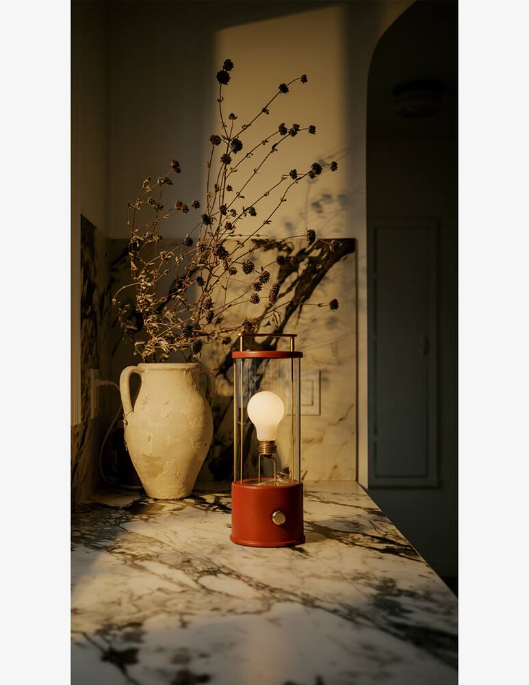 rinascente Tala Muse Lampada Da Tavolo Portatile Rosso Pomona