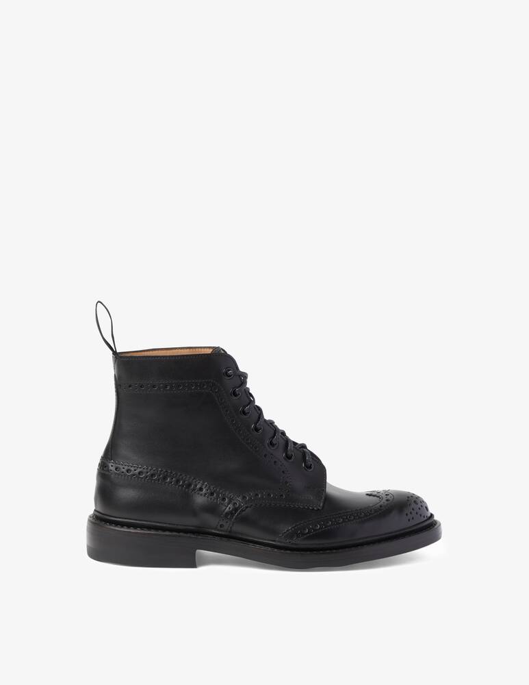 rinascente Trickers Lace-up calf leather boots - Black