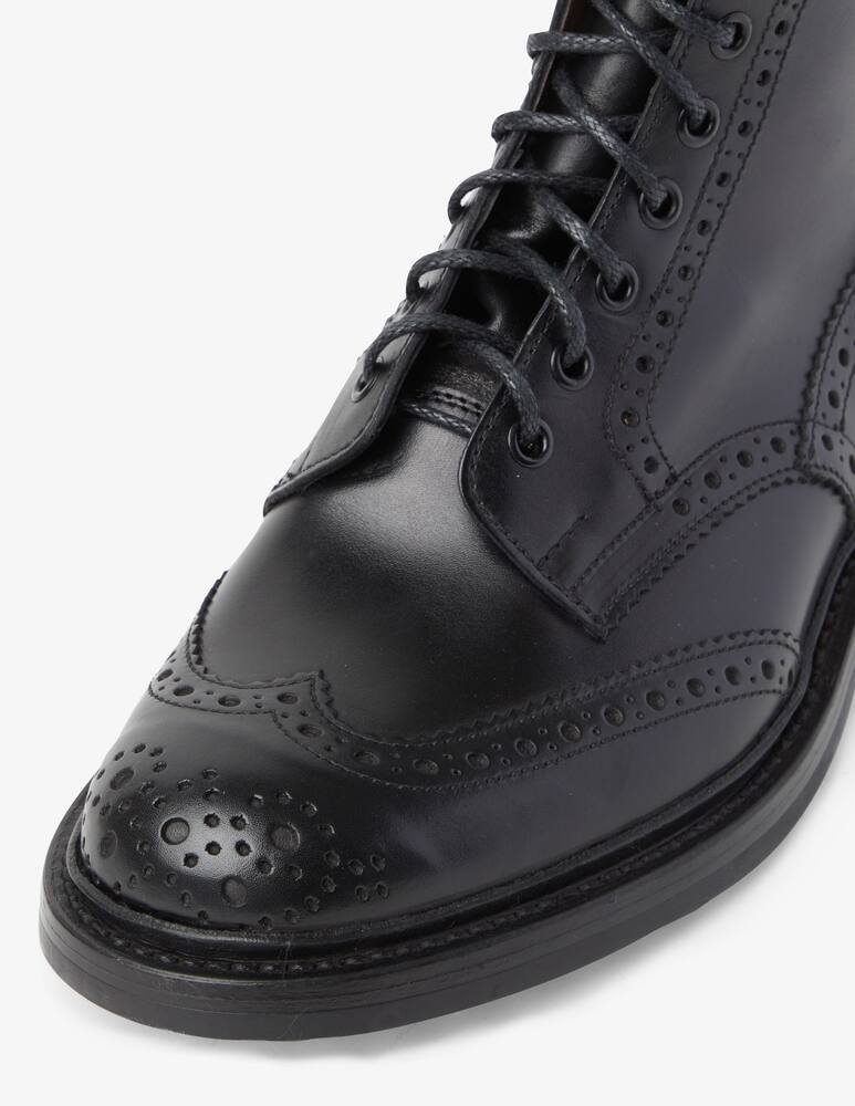 rinascente Trickers Lace-up calf leather boots - Black