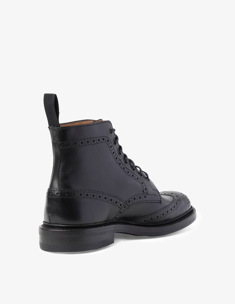 rinascente Trickers Lace-up calf leather boots - Black