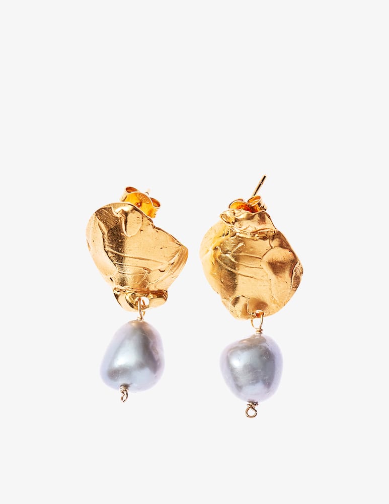 rinascente Alighieri Shadow and pearl earrings