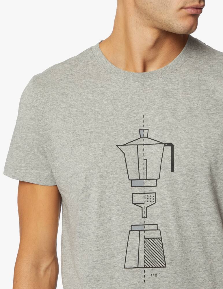 rinascente Brava Fabrics How to moka t-shirt - grey