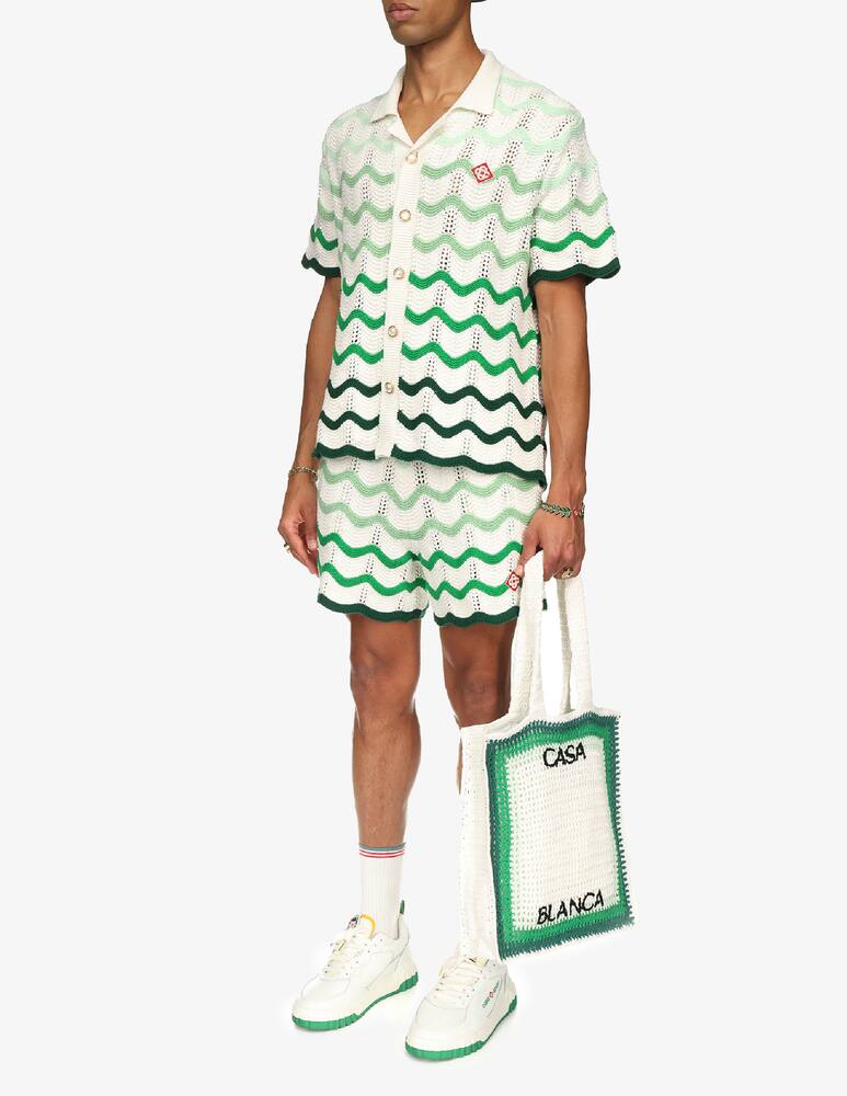 rinascente Casablanca Camicia knit gradient wave maniche corte